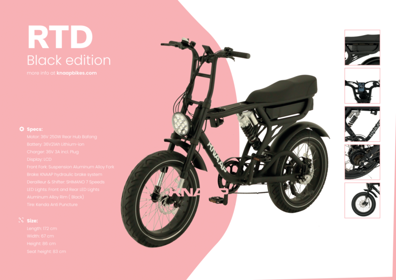 Modèle RTD - NOIR MAT- KNAAP BIKES – Image 6